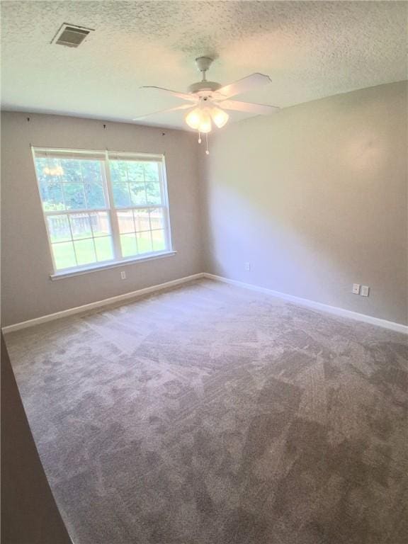 43 Shadowlake Ct, Brunswick, GA 31525 - carpeted spare room featuring a textured ceiling and a ceiling fan