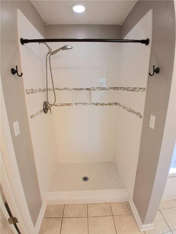 43 Shadowlake Ct, Brunswick, GA 31525 - full bath with a stall shower and tile patterned floors
