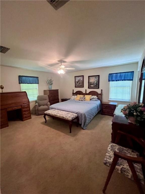 119 Saint Clair Dr, Saint Simons Island, GA 31522 - carpeted bedroom with ceiling fan