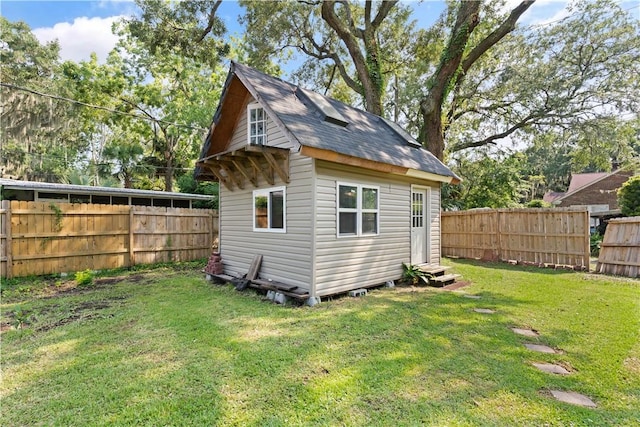 1207 Lanier Blvd, Brunswick, GA 31520 - view of outbuilding with a lawn