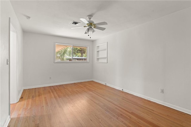 1207 Lanier Blvd, Brunswick, GA 31520 - spare room featuring ceiling fan and light hardwood / wood-style flooring