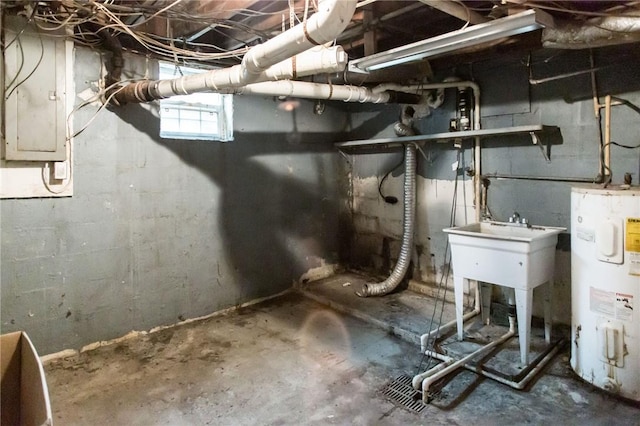 1701 Satilla Blvd, Waycross, GA 31501 - below grade area with electric water heater and electric panel