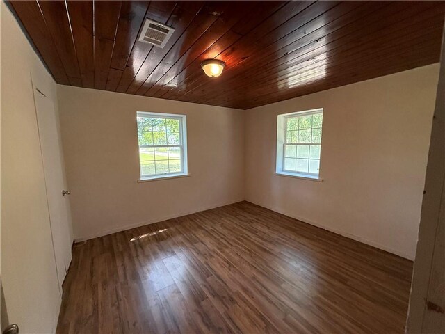 4427 Pine Valley Rd, Waycross, GA 31503 - unfurnished room with healthy amount of natural light, wood ceiling, and wood finished floors
