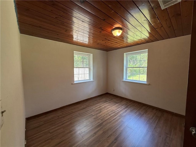 4427 Pine Valley Rd, Waycross, GA 31503 - spare room featuring healthy amount of natural light, wooden ceiling, and wood finished floors