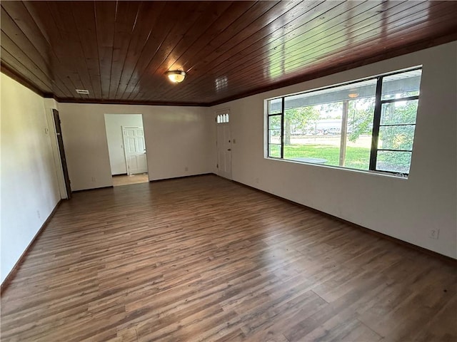 4427 Pine Valley Rd, Waycross, GA 31503 - spare room with wooden ceiling and wood finished floors