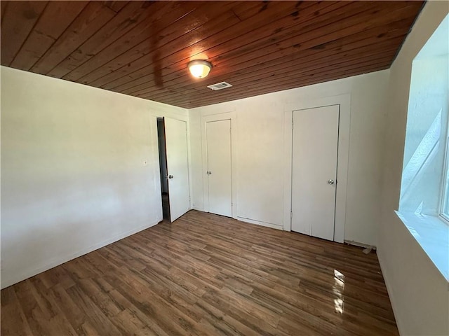 4427 Pine Valley Rd, Waycross, GA 31503 - unfurnished bedroom featuring wood ceiling and wood finished floors