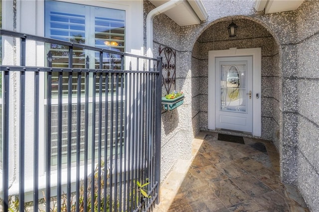 view of exterior entry