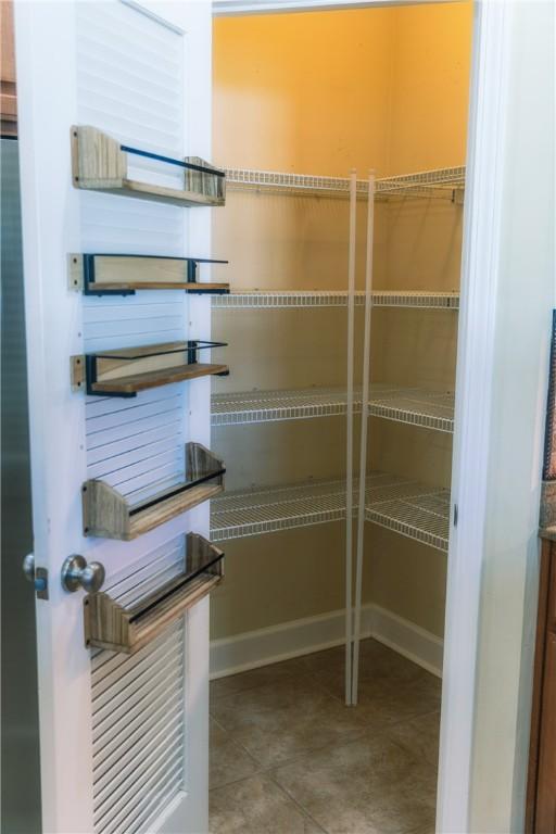 view of storage area