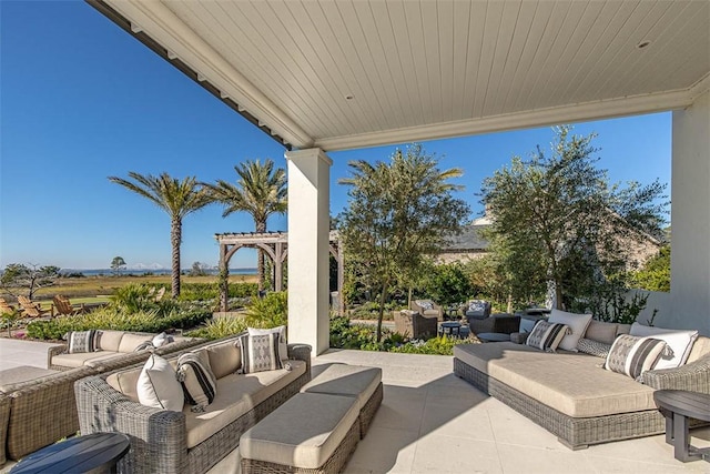 view of patio / terrace with outdoor lounge area