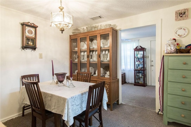 2896 S Lakeview Dr, Waycross, GA 31503 - dining room featuring a chandelier and carpet flooring