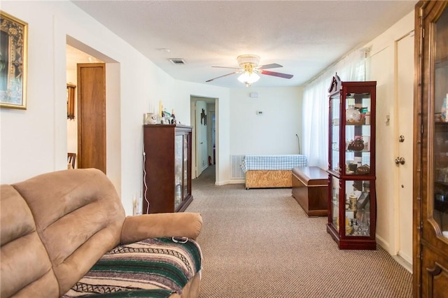 2896 S Lakeview Dr, Waycross, GA 31503 - carpeted bedroom featuring baseboards and a ceiling fan