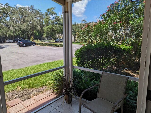 view of sunroom