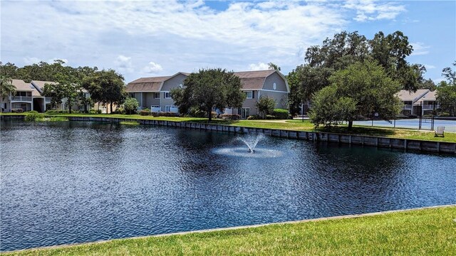 view of water feature