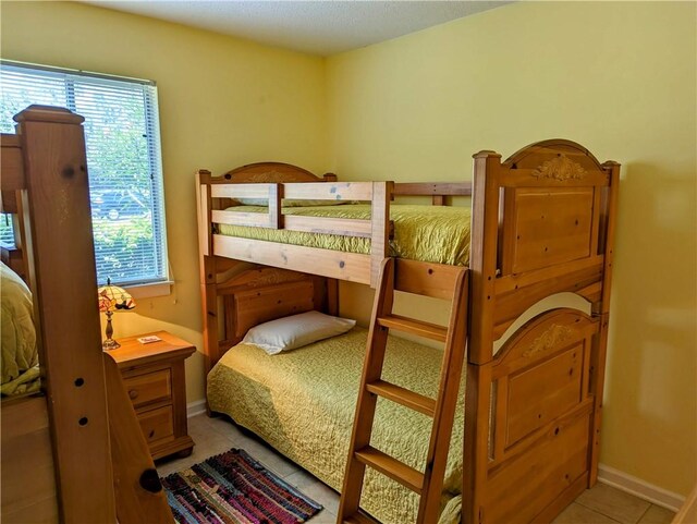 view of tiled bedroom