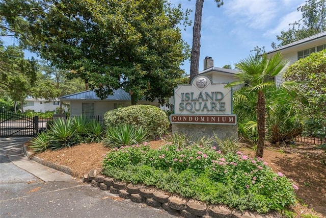 132 S Island Square Dr, Saint Simons Island, GA 31522 - community sign with a gate