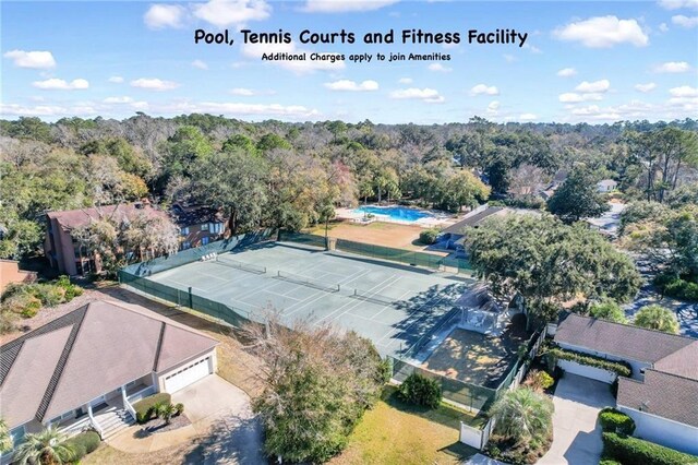 11 Niblick Ct, Saint Simons Island, GA 31522 - aerial view of a pool