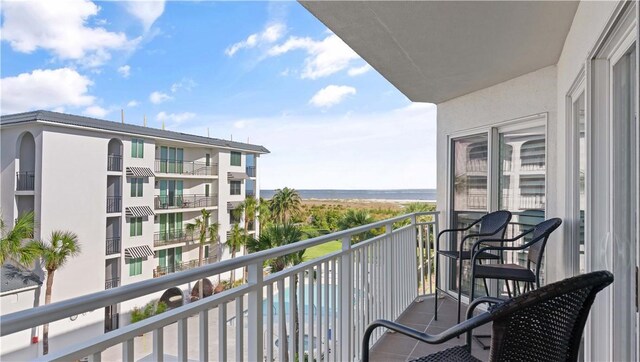 view of balcony