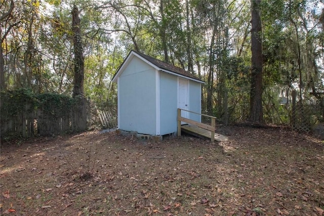 view of outdoor structure