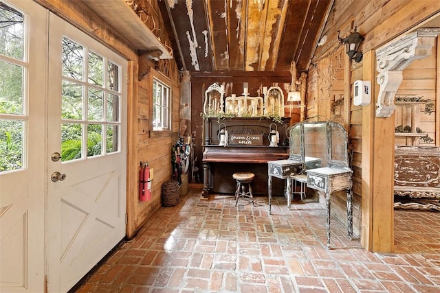 510 Bladen Rd, Brunswick, GA 31523 - bar featuring wooden walls and brick floor