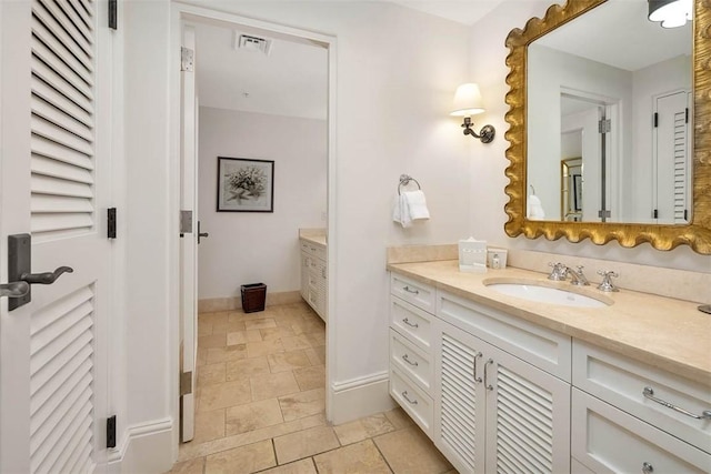 bathroom with vanity