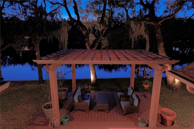 105 Driftwood Pl, Saint Simons Island, GA 31522 - view of patio with a deck
