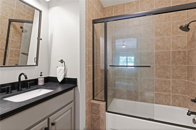 50 Frederica Oaks Ln, Saint Simons Island, GA 31522 - full bathroom with shower / bath combination with glass door and vanity
