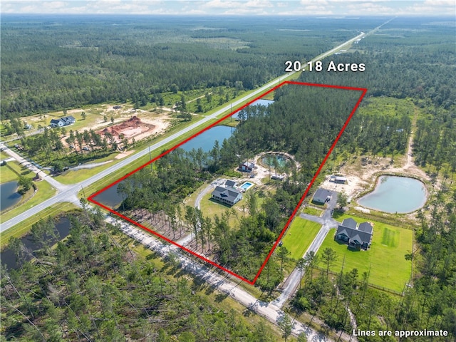 121 Farms Edge Rd S, Manor, GA 31550 - view of property location featuring a heavily wooded area and property parcel outlined