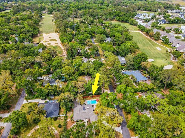 111 Palm Dr, Saint Simons Island, GA 31522 - view of property location featuring a golf course and nearby suburban area