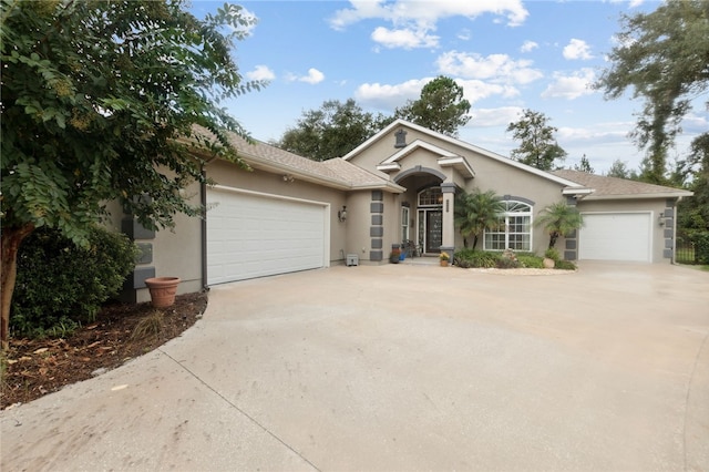 ranch-style house with a garage