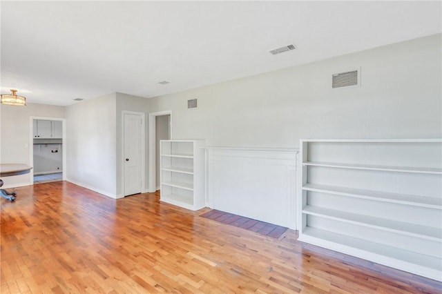 interior space featuring light hardwood / wood-style floors