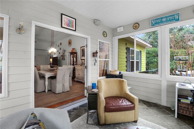 view of sunroom / solarium