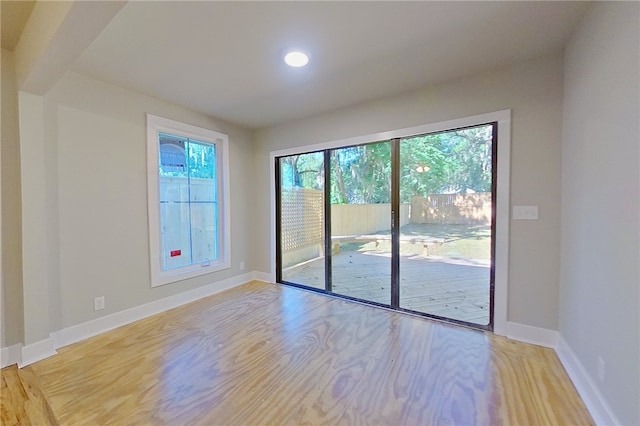 314 Norwich St, Brunswick, GA 31520 - unfurnished room featuring light wood finished floors and recessed lighting