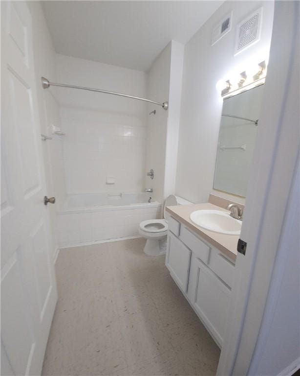 1704 Frederica Rd Unit 422, Saint Simons Island, GA 31522 - full bath with toilet, vanity,  shower combination, and tile patterned floors