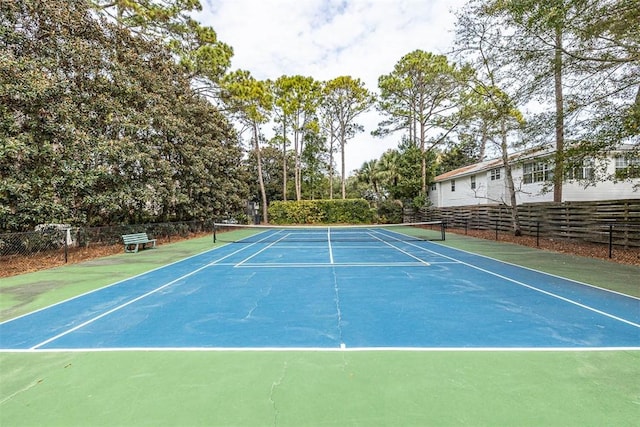 view of tennis court