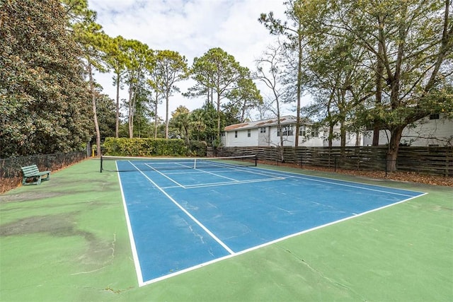 view of tennis court