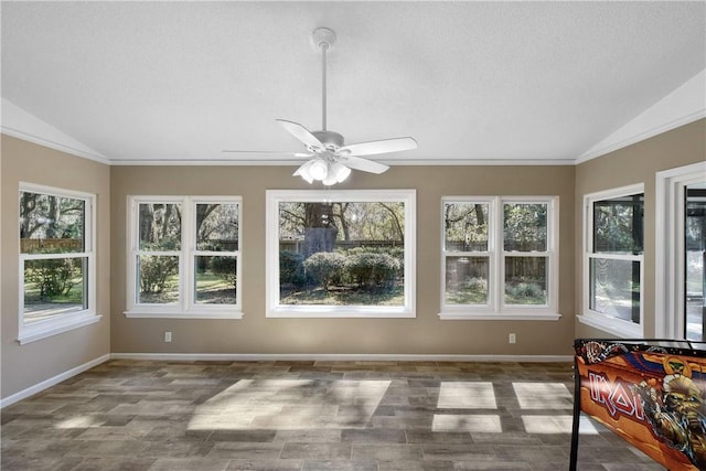 109 Mackay Cir, Brunswick, GA 31525 - sunroom / solarium featuring ceiling fan and lofted ceiling