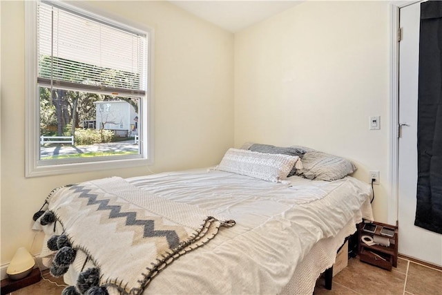 view of tiled bedroom