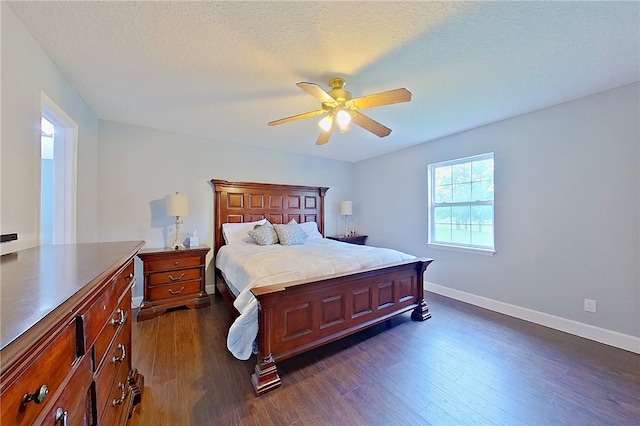 20 Marla St, Hoboken, GA 31542 - bedroom with dark wood-type flooring, baseboards, and ceiling fan