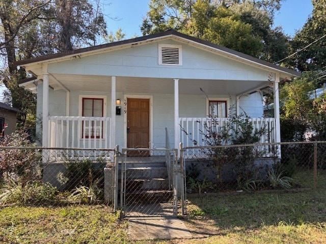 bungalow with a porch