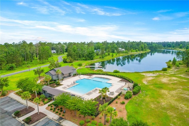 231 Salt Creek Way E, Brunswick, GA 31523 - bird's eye view of a large body of water and a pool area