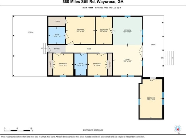 880 Miles Still Rd, Waycross, GA 31503 - room layout