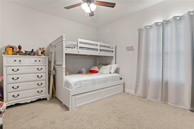 156 Allie Loop, Brunswick, GA 31525 - bedroom featuring light carpet and a ceiling fan