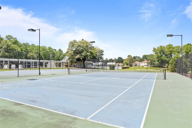 view of tennis court