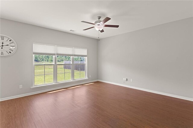 107 Heatherly Way, Brunswick, GA 31523 - unfurnished room featuring ceiling fan and dark wood-style flooring