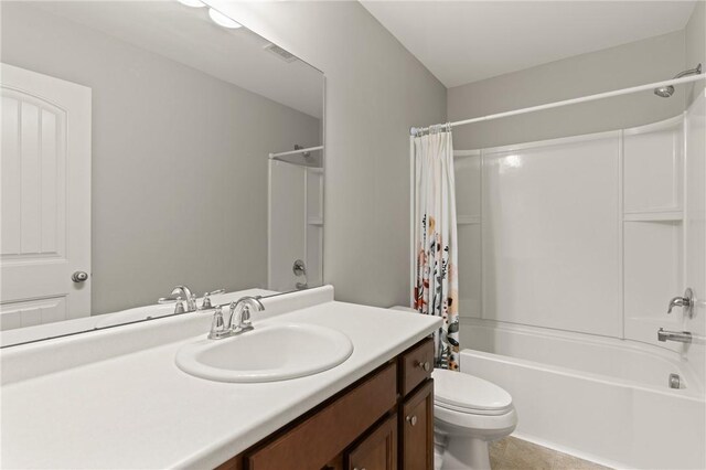 107 Heatherly Way, Brunswick, GA 31523 - bathroom featuring shower / bathtub combination with curtain and vanity