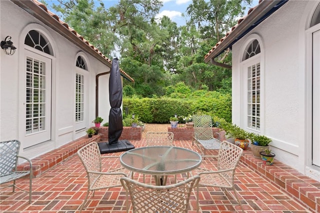 view of patio / terrace featuring outdoor dining area