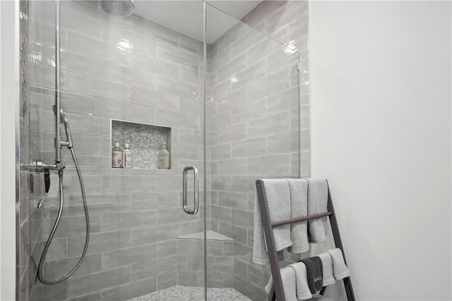 bathroom with walk in shower