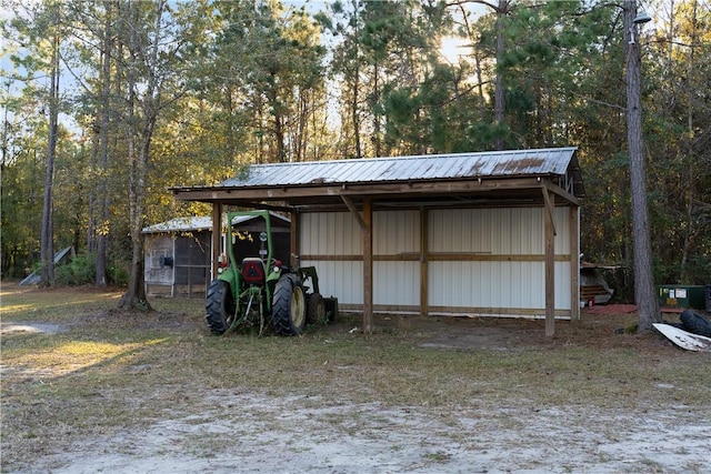 view of outdoor structure