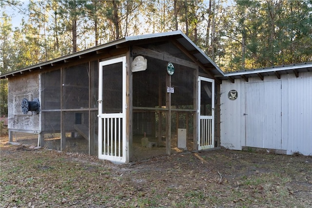 view of outbuilding