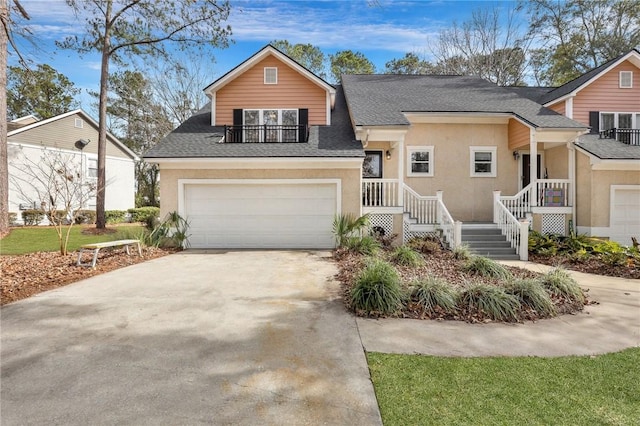 view of front of house featuring a garage